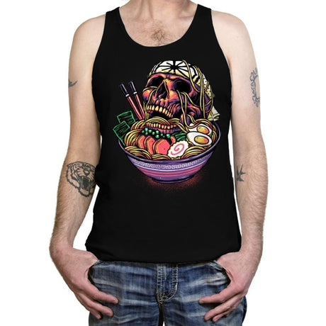 Death By Ramen - Tanktop Tanktop RIPT Apparel X-Small / Black