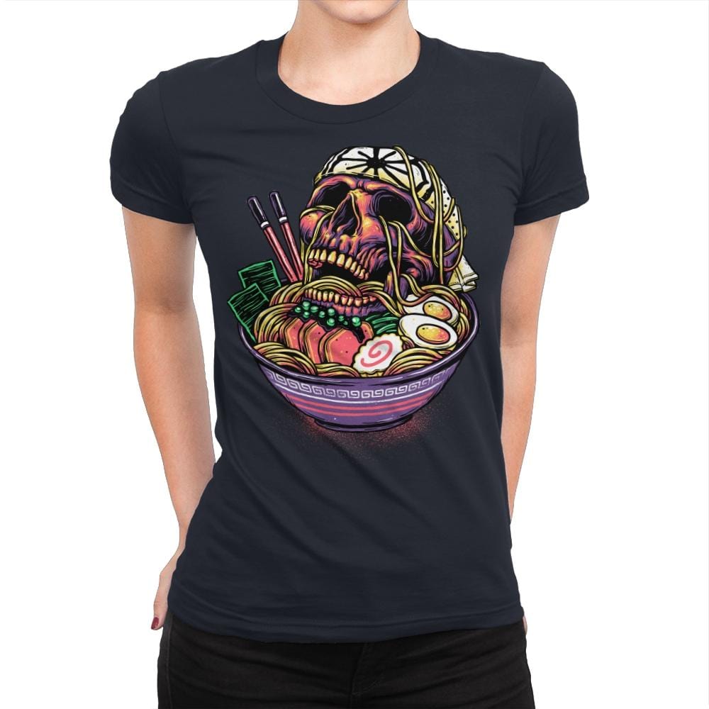 Death By Ramen - Womens Premium T-Shirts RIPT Apparel Small / Midnight Navy