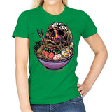 Death By Ramen - Womens T-Shirts RIPT Apparel Small / Irish Green