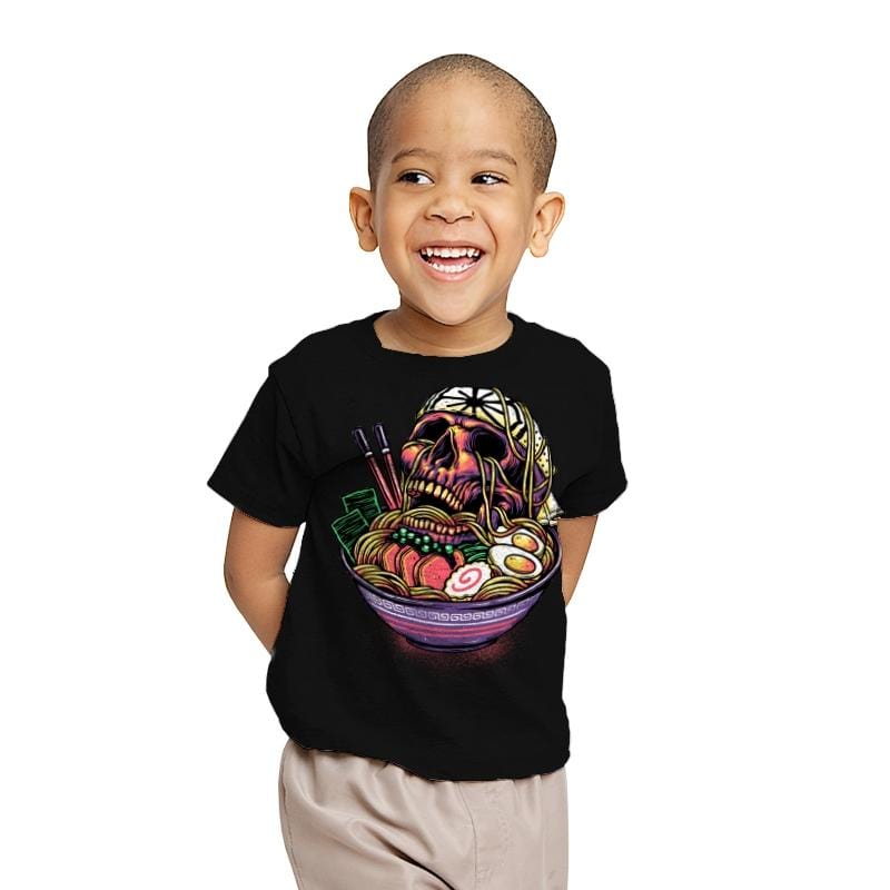 Death By Ramen - Youth T-Shirts RIPT Apparel X-small / Black
