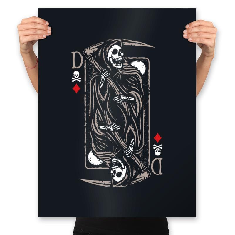 Death Card - Prints Posters RIPT Apparel 18x24 / Black