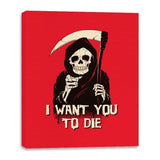 Death Chose You! - Anytime - Canvas Wraps Canvas Wraps RIPT Apparel 16x20 / Red