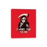 Death Chose You! - Anytime - Canvas Wraps Canvas Wraps RIPT Apparel 8x10 / Red