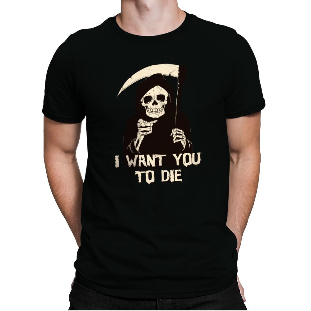 Death Chose You! - Anytime - Mens Premium T-Shirts RIPT Apparel Small / Black