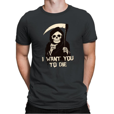 Death Chose You! - Anytime - Mens Premium T-Shirts RIPT Apparel Small / Heavy Metal