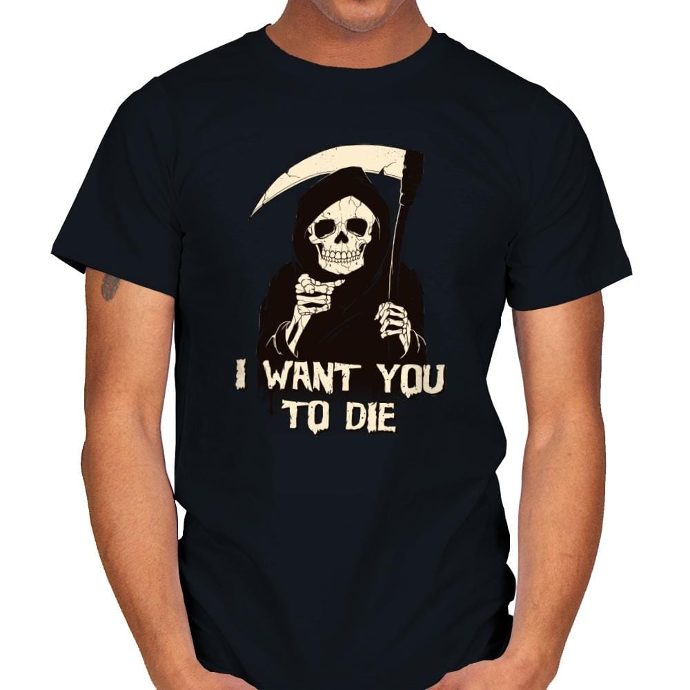 Death Chose You! - Anytime - Mens T-Shirts RIPT Apparel Small / Black