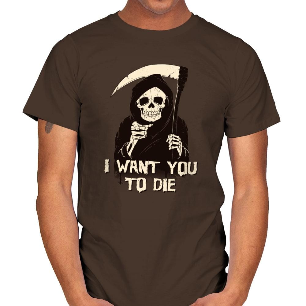 Death Chose You! - Anytime - Mens T-Shirts RIPT Apparel Small / Dark Chocolate