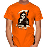 Death Chose You! - Anytime - Mens T-Shirts RIPT Apparel Small / Orange