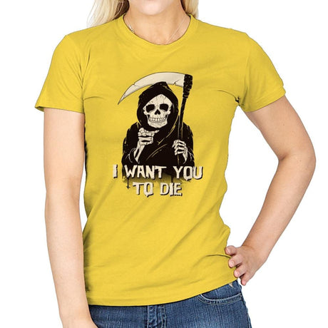 Death Chose You! - Anytime - Womens T-Shirts RIPT Apparel Small / Daisy