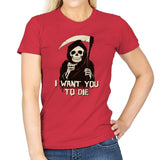 Death Chose You! - Anytime - Womens T-Shirts RIPT Apparel Small / Red