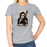 Death Chose You! - Anytime - Womens T-Shirts RIPT Apparel Small / Sport Grey