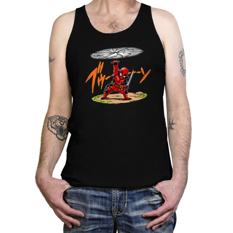 Death Disk - Tanktop Tanktop RIPT Apparel X-Small / Black