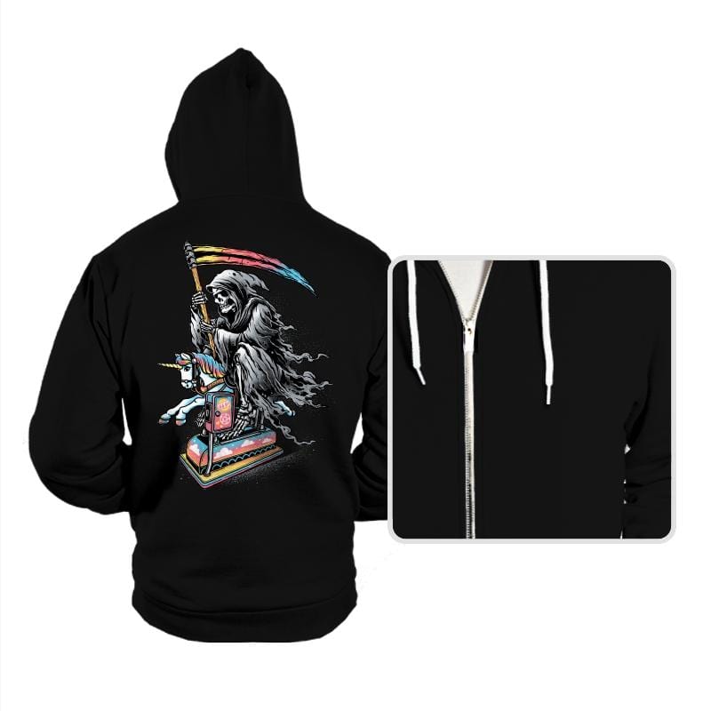 Death Enjoying Life - Hoodies Hoodies RIPT Apparel Small / Black