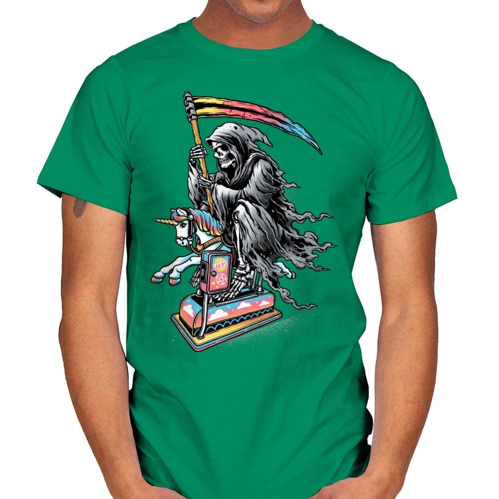 Death Enjoying Life - Mens T-Shirts RIPT Apparel Small / Kelly