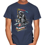 Death Enjoying Life - Mens T-Shirts RIPT Apparel Small / Navy