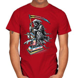 Death Enjoying Life - Mens T-Shirts RIPT Apparel Small / Red