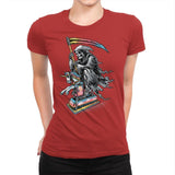 Death Enjoying Life - Womens Premium T-Shirts RIPT Apparel Small / Red