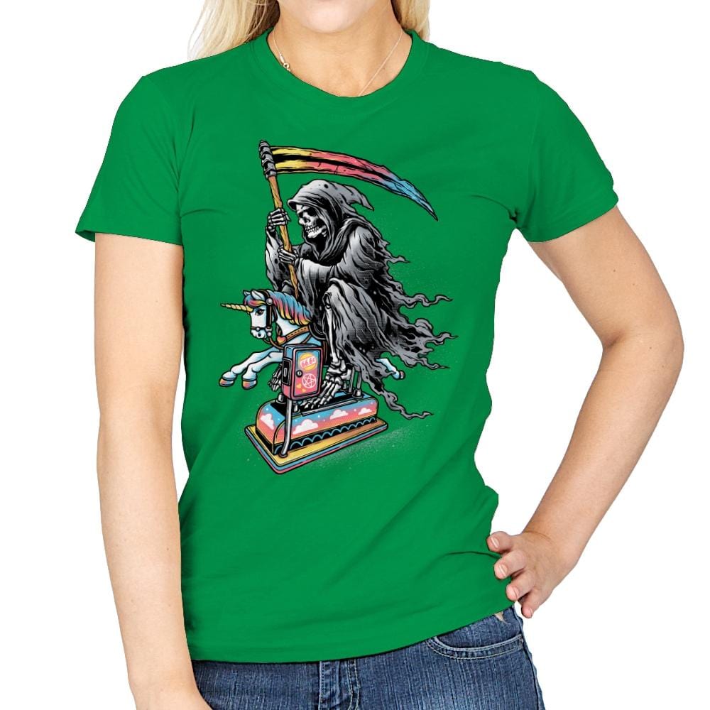 Death Enjoying Life - Womens T-Shirts RIPT Apparel Small / Irish Green