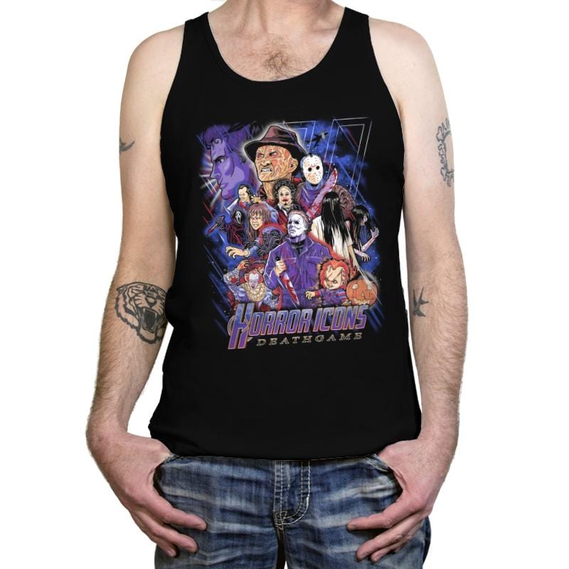 Death Game - Tanktop Tanktop RIPT Apparel X-Small / Black