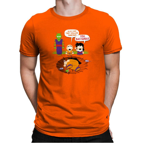Death in Dragon Park Exclusive - Mens Premium T-Shirts RIPT Apparel Small / Classic Orange