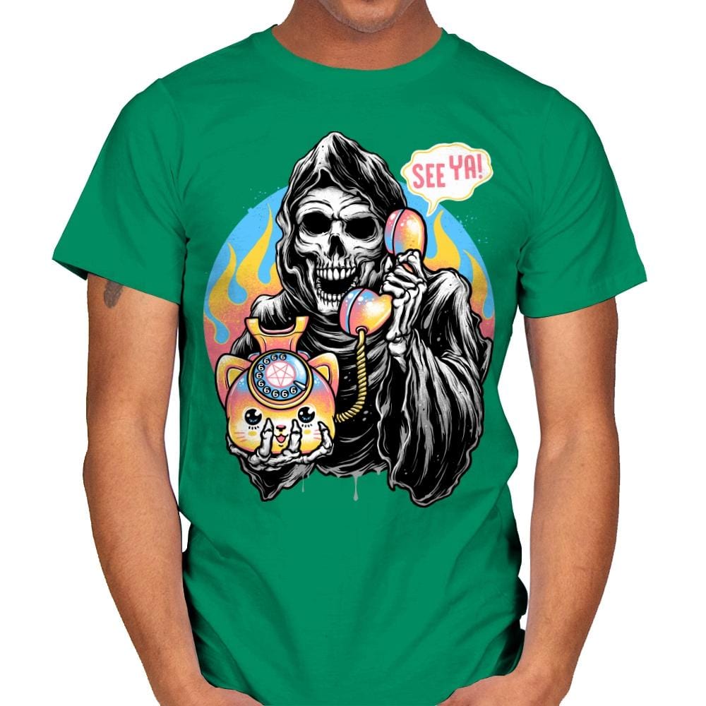 Death is Calling - Mens T-Shirts RIPT Apparel Small / Kelly