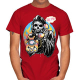 Death is Calling - Mens T-Shirts RIPT Apparel Small / Red