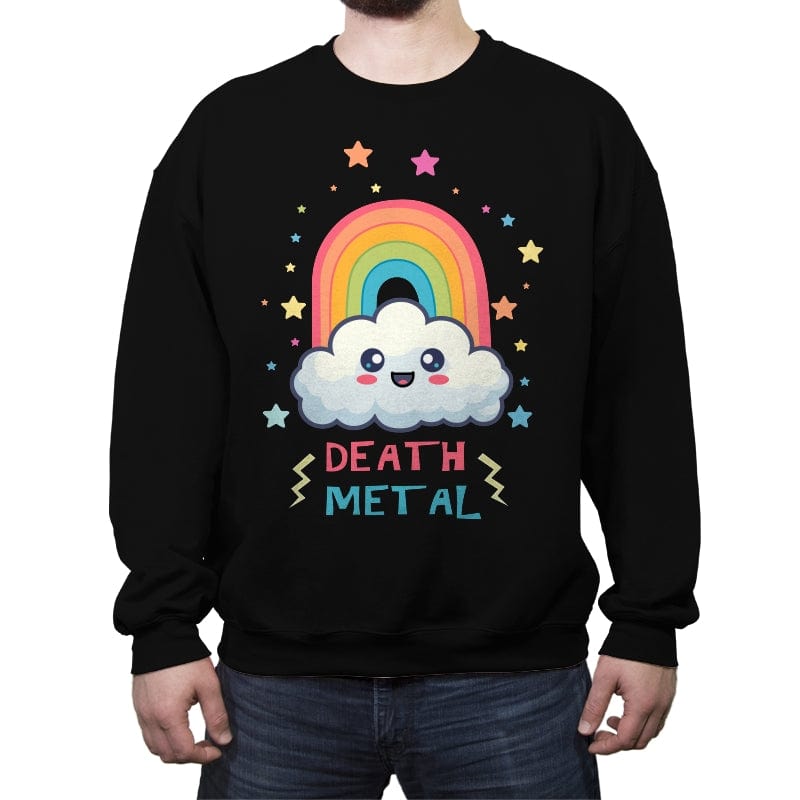 Death Metal Cloud - Crew Neck Sweatshirt Crew Neck Sweatshirt RIPT Apparel Small / Black