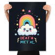 Death Metal Cloud - Prints Posters RIPT Apparel 18x24 / Black