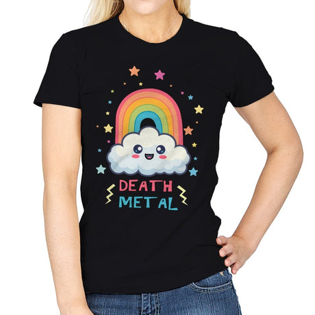Death Metal Cloud - Womens T-Shirts RIPT Apparel Small / Black