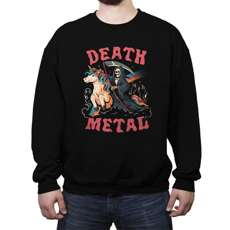 Death Metal - Crew Neck Sweatshirt Crew Neck Sweatshirt RIPT Apparel Small / Black