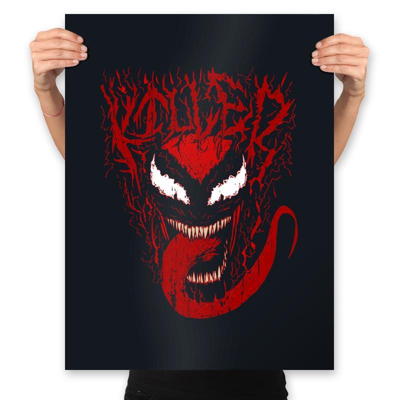 Death Metal Symbiote - Prints Posters RIPT Apparel 18x24 / Black