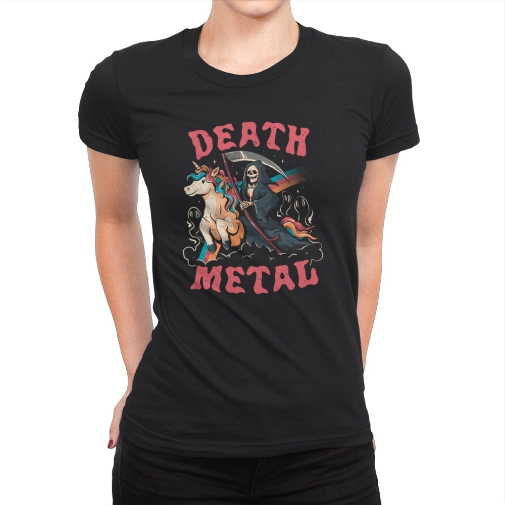 Death Metal - Womens Premium T-Shirts RIPT Apparel Small / Black
