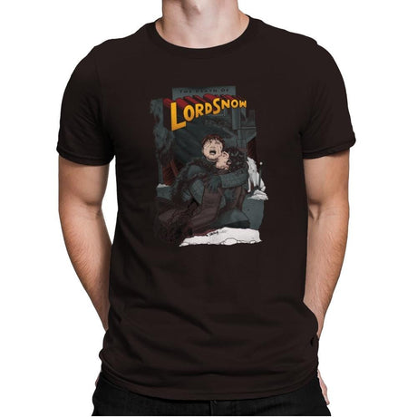 Death of Lord Snow - Game of Shirts - Mens Premium T-Shirts RIPT Apparel Small / Dark Chocolate