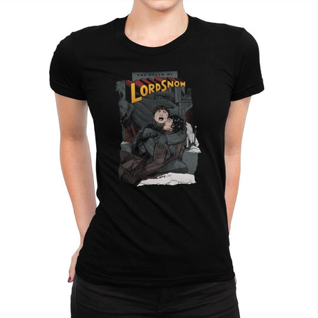 Death of Lord Snow - Game of Shirts - Womens Premium T-Shirts RIPT Apparel Small / Indigo