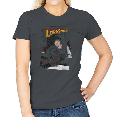 Death of Lord Snow - Game of Shirts - Womens T-Shirts RIPT Apparel Small / Charcoal