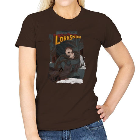 Death of Lord Snow - Game of Shirts - Womens T-Shirts RIPT Apparel Small / Dark Chocolate