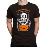 Death's Trick or Treat - Anytime - Mens Premium T-Shirts RIPT Apparel Small / Dark Chocolate