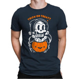 Death's Trick or Treat - Anytime - Mens Premium T-Shirts RIPT Apparel Small / Indigo
