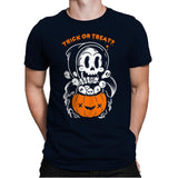 Death's Trick or Treat - Anytime - Mens Premium T-Shirts RIPT Apparel Small / Midnight Navy