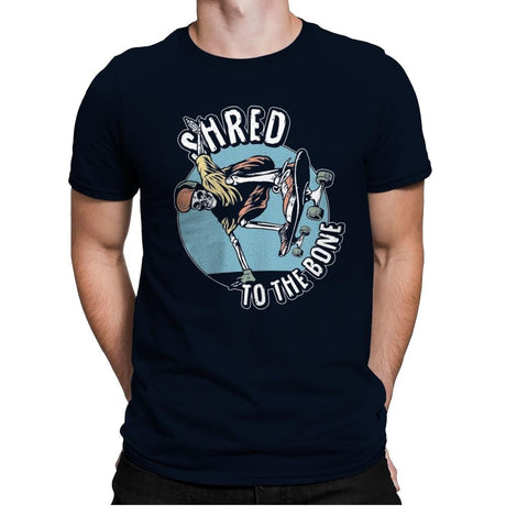 Death Shred Skateboarding - Mens Premium T-Shirts RIPT Apparel Small / Midnight Navy