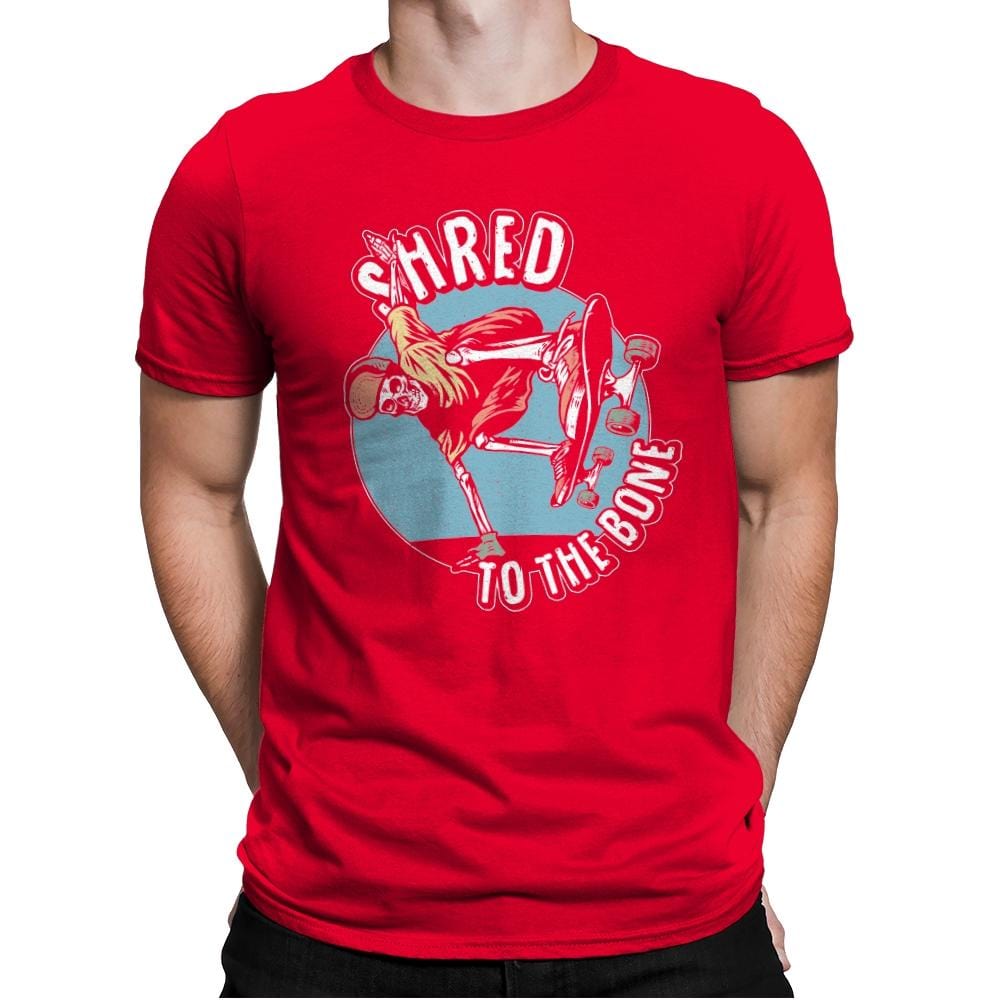 Death Shred Skateboarding - Mens Premium T-Shirts RIPT Apparel Small / Red