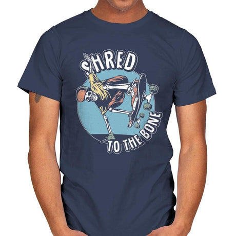 Death Shred Skateboarding - Mens T-Shirts RIPT Apparel Small / Navy