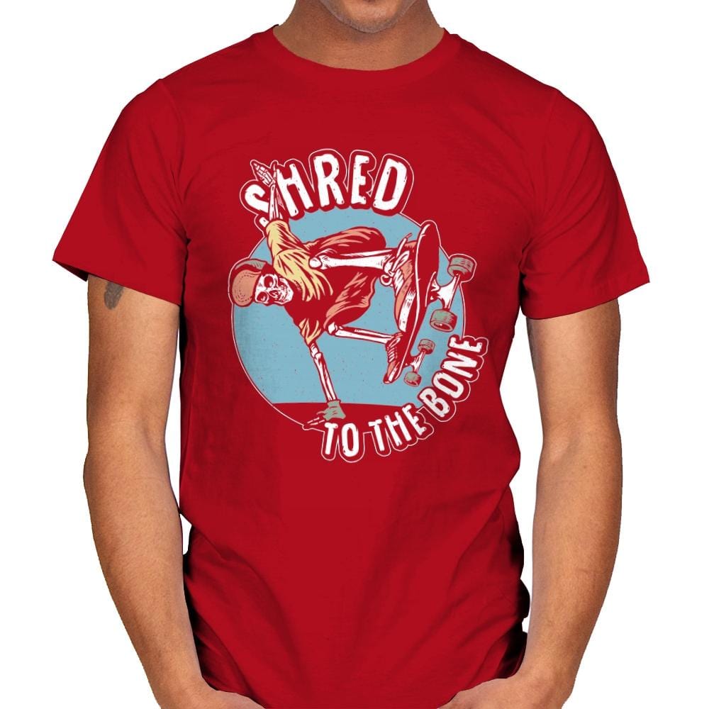 Death Shred Skateboarding - Mens T-Shirts RIPT Apparel Small / Red