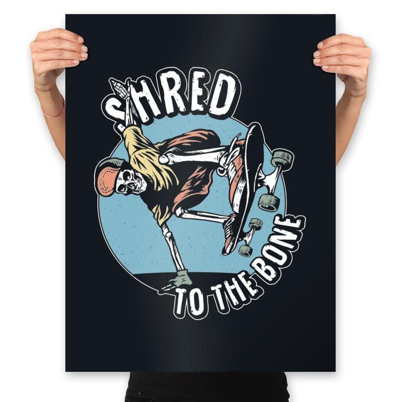 Death Shred Skateboarding - Prints Posters RIPT Apparel 18x24 / Black