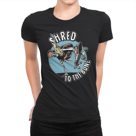 Death Shred Skateboarding - Womens Premium T-Shirts RIPT Apparel Small / Black