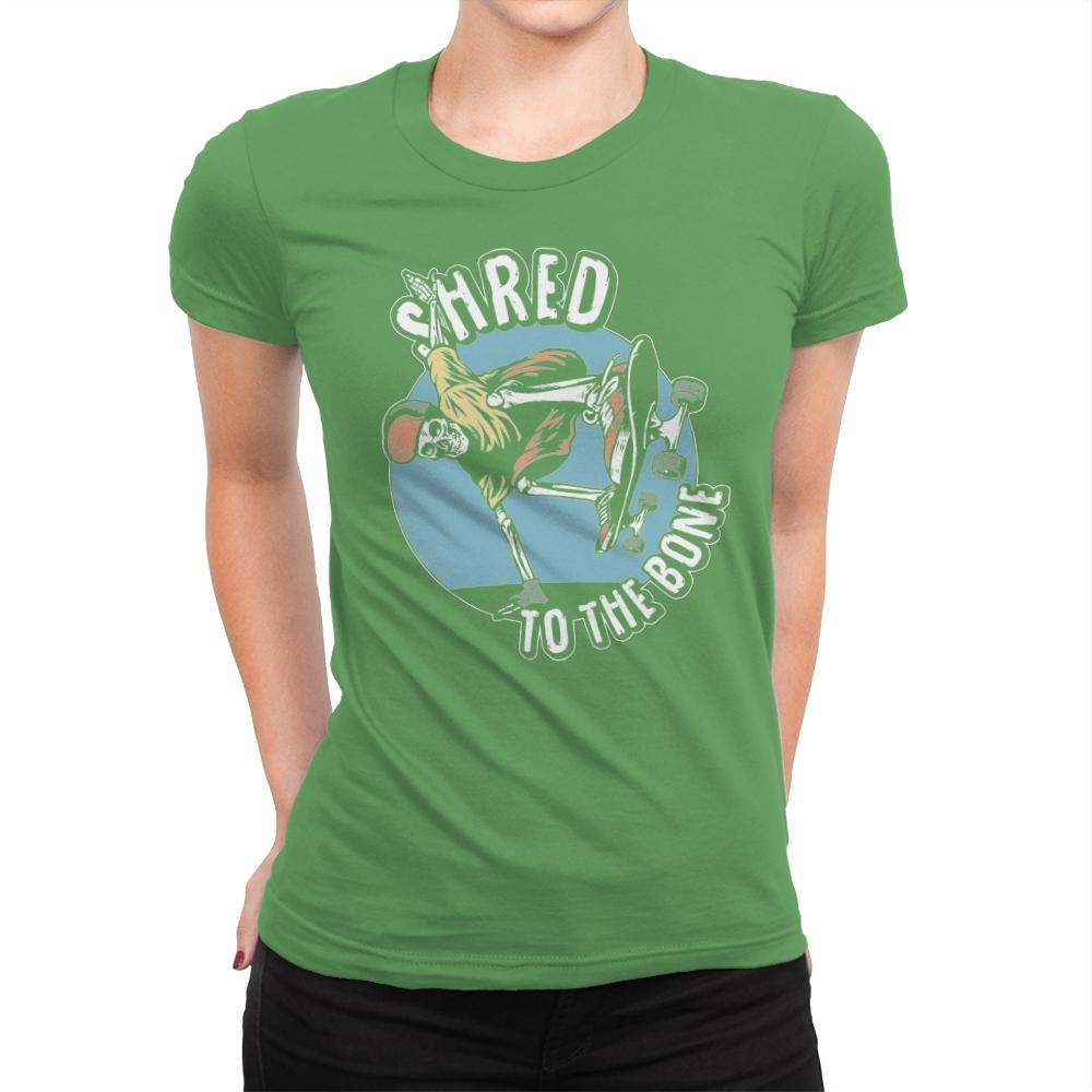 Death Shred Skateboarding - Womens Premium T-Shirts RIPT Apparel Small / Kelly