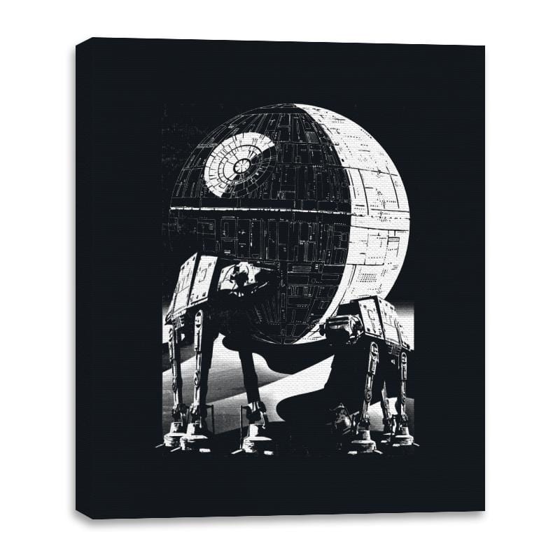 Death Star Ground Force - Canvas Wraps Canvas Wraps RIPT Apparel 16x20 / Black