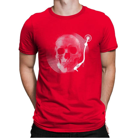 Death Tune - Mens Premium T-Shirts RIPT Apparel Small / Red