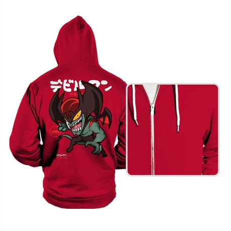 DEBIRUMAN kuraibeibi - Hoodies Hoodies RIPT Apparel Small / Red
