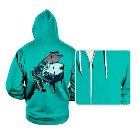 Deepest Music - Hoodies Hoodies RIPT Apparel Small / Teal